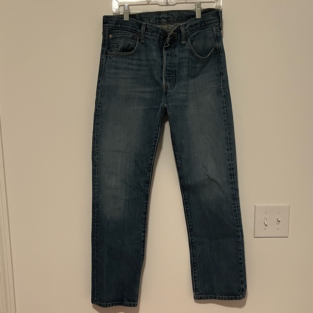 Levi's 501 Classic Straight Blue Jeans Size W31 L30